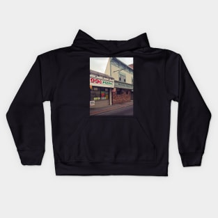 Pizza Pub Buildings Street Jersey City NJ Kids Hoodie